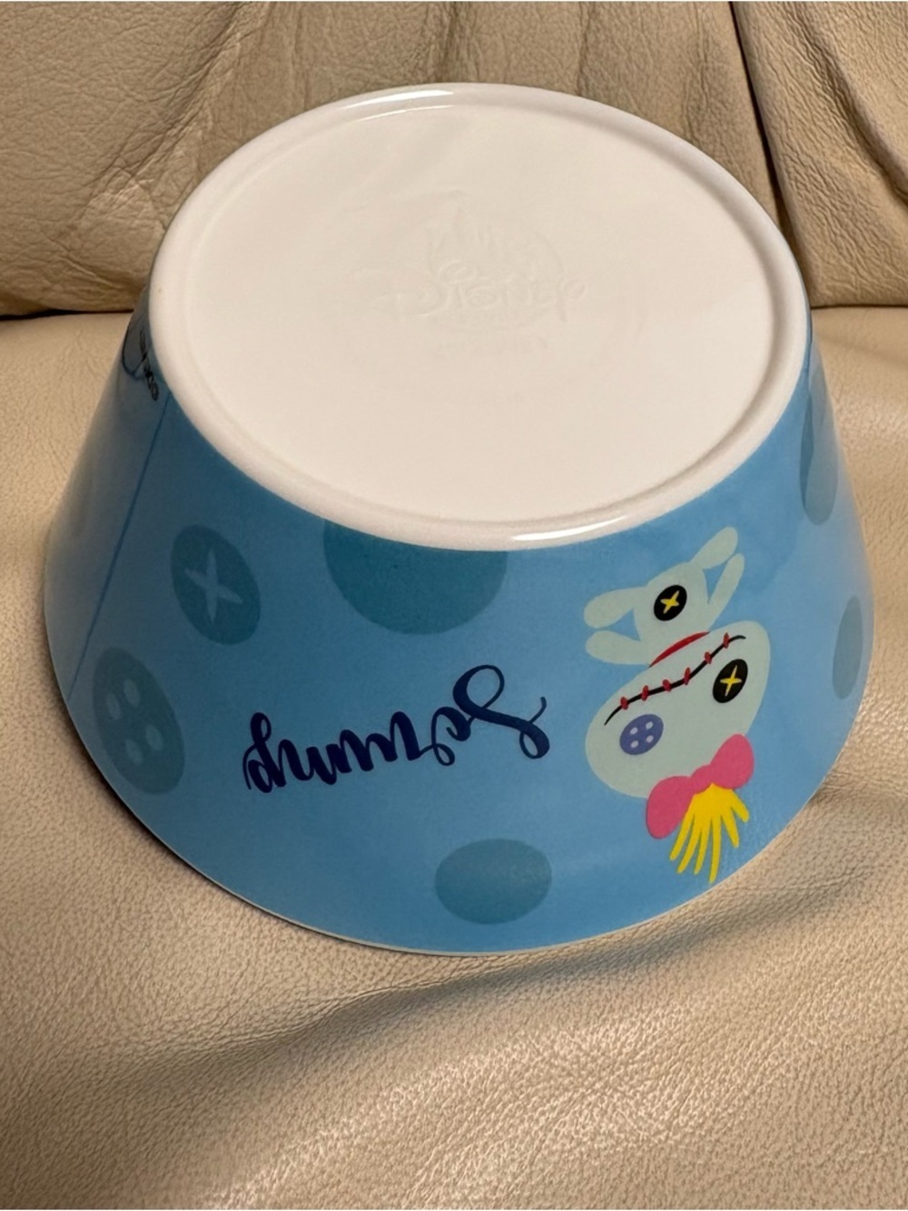 STITCH & Scrump Plastic Bowl Blue Disney Store Japan - Picture 3 of 9